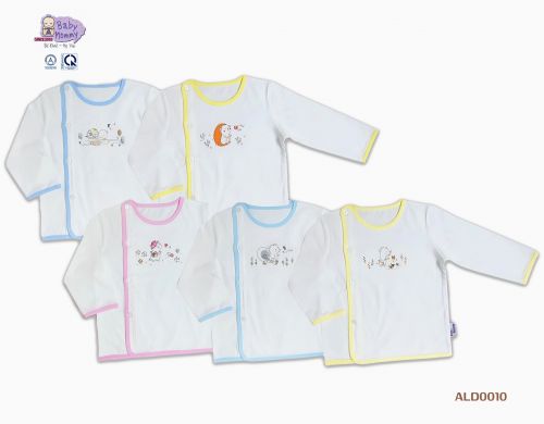 ALD0010 - Áo bác sĩ trắng in tay dài BabyMommy