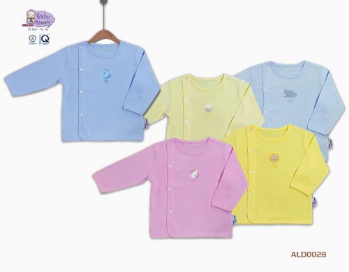 ALD028 - Áo bác sĩ màu in tay dài BabyMommy
