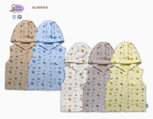 ALN0043 - Áo ghilê nón bé trai vải dệt bông BabyMommy