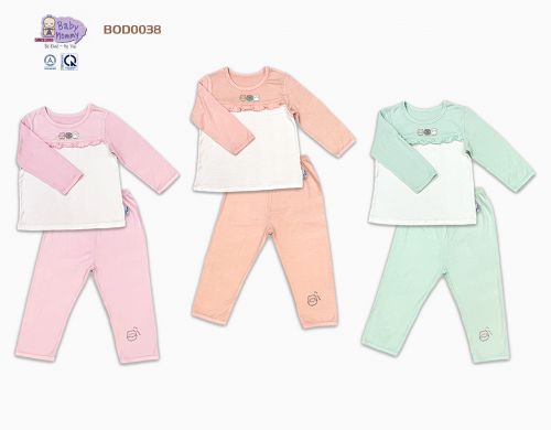 BOD0038 - Bộ dài bé gái phối bèo BabyMommy