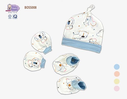 BOSS008 - Bộ nón+bao tay chân họa tiết BabyMommy