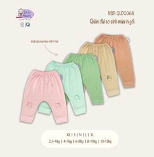 QLD0068 - Quần dài ss màu in hình gối BabyMommy