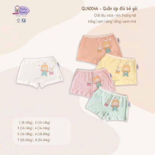 QLN0046 - Quần sịp đùi bé gái BabyMommy
